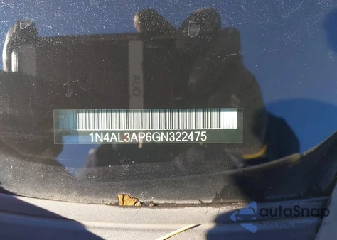 2016 Nissan Altima 2.5 S z USA, uszkodzony, nr VIN 1N4AL3AP6GN322475